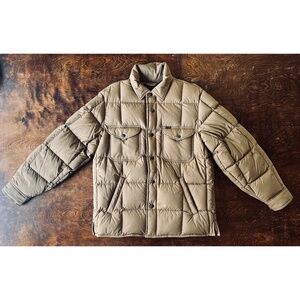 FILSON Lightweight Down Jac-Shirt DARK TAN - SMALL